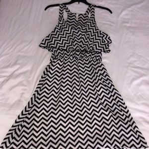 Black & White Chevron Dress